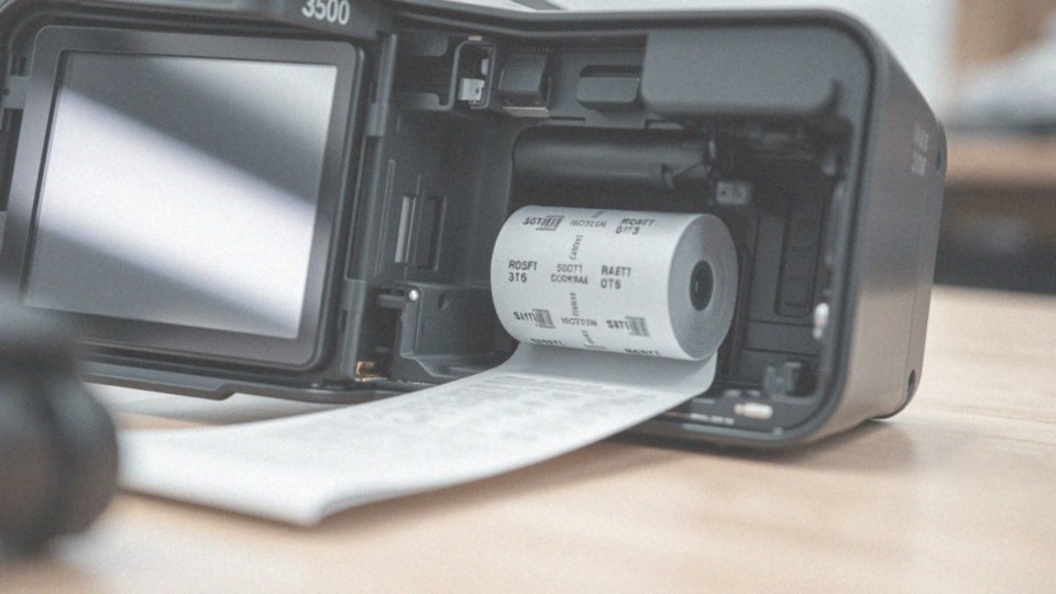 Jak przeprowadzić instalację rolki papieru w terminalu Move 3500?