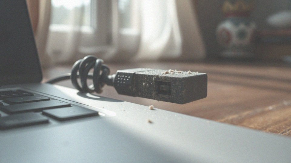 Jak zanieczyszczenie portów USB wpływa na połączenie?