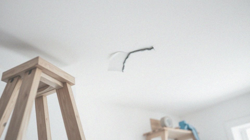 Jakie błędy można uniknąć przy użyciu taśmy na pęknięcia sufitu?