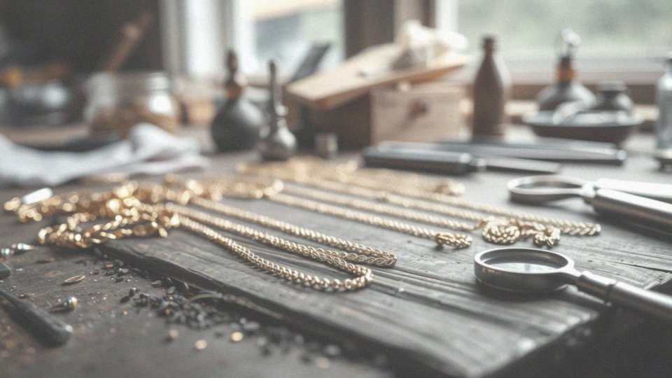 Jak wygląda proces diamentowania złotych łańcuszków?