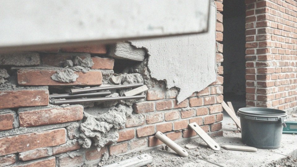 Jakie wzmocnienia konstrukcyjne są możliwe przy pękniętych ścianach?