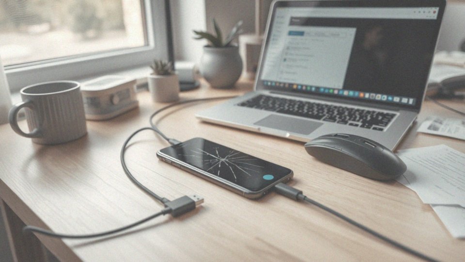 Jak podłączyć telefon z uszkodzonym ekranem do komputera?